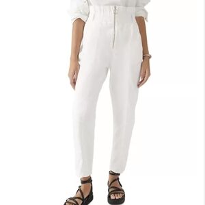 Ba&sh Omny Paperbag Pant Women's size small in offwhite